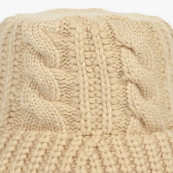 New  Womens Bucket Hat Solid Color Foldable Floppy Knit Bucket  Wide Brim Cable - Picture 4 of 4